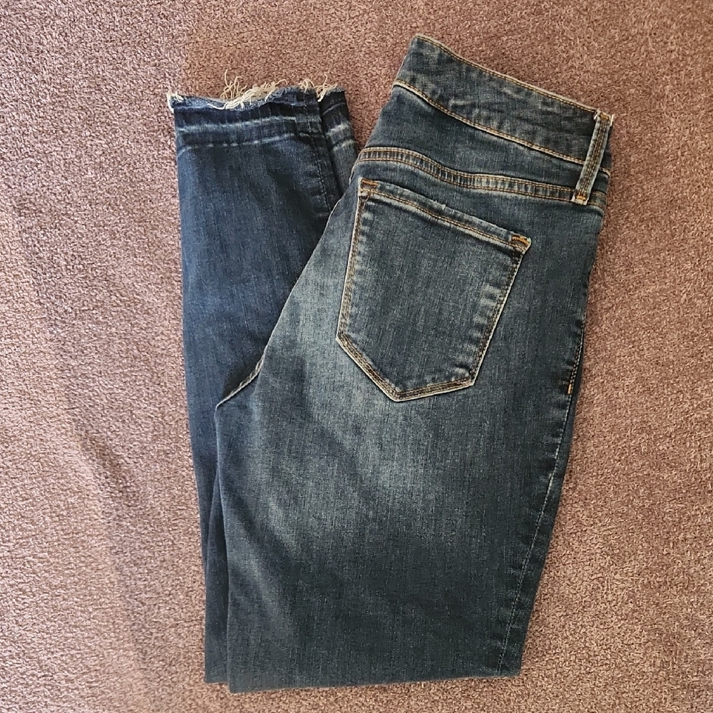 Old Navy Dark Blue Ankle Jeans